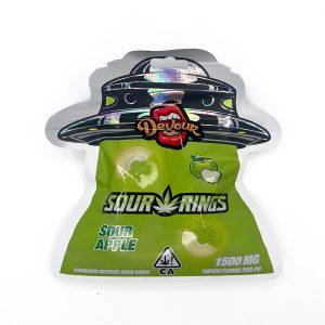Devour 1500mg Gummies - Sour Apple Rings