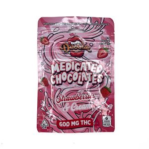 Devour Choco Bites 600mg - Strawberries & Cream