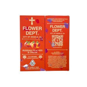 Flower Dept (2.5G) Liquid Diamond Disposable - Russian Peaches & Cream