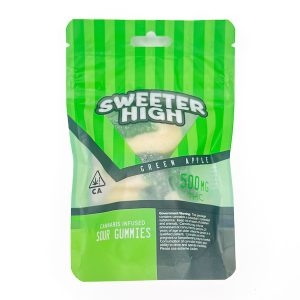 Sweeter High Gummies 500mg - Green Apple Rings