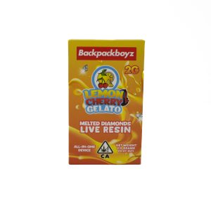 Backpackboyz Live Resin Disposable Vape (2G) - Lemon Cherry Gelato